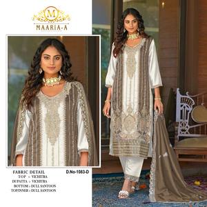 Costume Salwar Kameez de styles pakistanais avec Vichitra lourd avec broderie Codding Sequence Work - Product Image 5