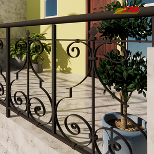 Transformez votre espace extérieur avec des balustrades de balcon en fer artistiques reflétant les designs d'intérieur de balcon modernes et la créativité - Product Image 4