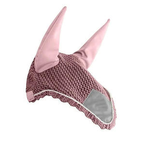 Accessoires pour chevaux équestres avec logo personnalisé Bonnet d'oreille de cheval en coton tricoté respirant pour le sport en plein air Voile anti-mouches pour chevaux avec logo - Product Image 1