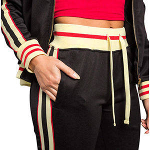 Ropa de calle de alta calidad, pantalones de chándal con cremallera, conjuntos de sudadera con cremallera Streak y conjunto de Jogger, chándales personalizados para mujeres 2026 - Product Image 5