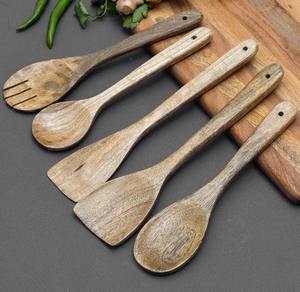 Cuchara de madera Tenedor Utensilio Set - Product Image 3