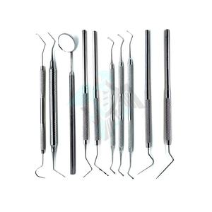 Fabricante superior Pissco para juego de examen de 10 instrumentos dentales Nueva Configuración de bandeja Instrumentos dentales esterilizados Logotipo personalizado - Product Image 1