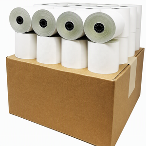 Rouleau de papier autocopiant NCR 75x70mm pour imprimante de reçus de caisse enregistreuse et TPV, 2 ou 3 plis, Fabricant OEM - Product Image 1