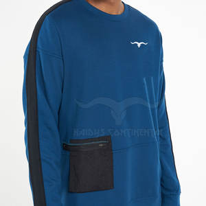 Vente en gros Vêtements de rue de haute qualité pour hommes surdimensionnés 100% coton Survêtements décontractés à motif solide pour l'hiver - Product Image 4