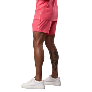 Private Label <b>Men's</b> Mid-Waist Comfortable <b>Shorts</b> Latest Design Solid Pattern <b>Pink</b> Colour Hot Sale Made in Pakistan - Product Image 2