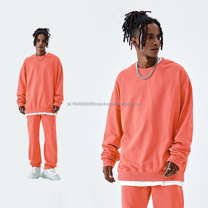 Sudadera Unisex de Peso Pesado, 100% Algodón, Logotipo Personalizado, Estilo Holgado, Felpa Francesa, 400GSM, Otoño, Color Liso Teñido, para Hombre - Product Image 1