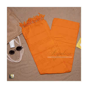 Mezcla de bambú ecológica Toalla de playa turca Súper absorbente Secado rápido Ligero Peshtemal Suave Compacto Elegante Logotipo de viaje - Product Image 3