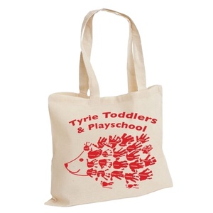 Sac fourre-tout en coton écologique poignée naturelle doux mode de vie durable à l'échelle nationale lettre sac écologique promotionnel - Product Image 1