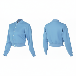 Nouvelle arrivée 2026 Veste universitaire matelassée réversible imperméable écologique pour femme Style Hip Hop Patchwork Col montant - Product Image 2