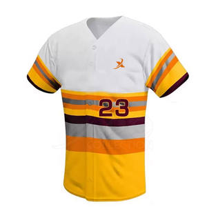 Ensembles uniformes de baseball respirants en polyester personnalisés de la dernière conception du fabricant d'usine - Product Image 2