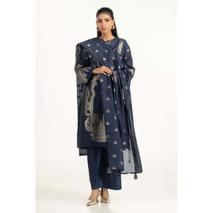 Conjunto de Traje Jacquard Teñido para Mujer IUSTKSD-1215, 3 Piezas, Atuendo Elegante - Product Image 1