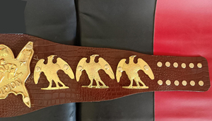 Custom 8MM Heavyweight Genuine Leather Champion Award Belt Soft Durable Legacy Design Ideal para torneos de artes marciales - Product Image 4