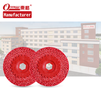 Disque de polissage abrasif en sisal rouge personnalisé professionnel OEM pour l'acier inoxydable avec finition haute brillance 100x16mm