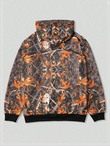 Sweat-shirts de chasse en polaire polyester personnalisés en gros, sublimation thermique, impression 3D, camouflage, sweat-shirts thermiques pour hommes - Product Image 2