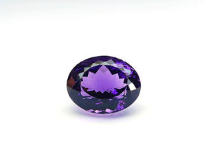 Améthyste étincelante pierre précieuse semi-précieuse forme ovale bien polie améthyste profonde taille personnalisée cadeau de pierre pour elle - Product Image 5