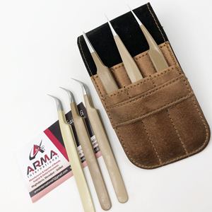 Pinzas para Extensión de Pestañas Personalizadas, Acero Inoxidable con Recubrimiento en Polvo, Agarre Fuerte, Punta Puntiaguda, Logotipo Personalizado - Product Image 5