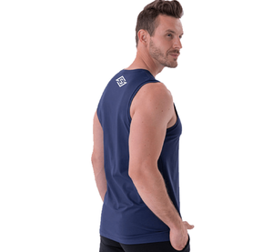 Mens Tank Top Cotton Polyester Fitness Wear Gym Tank Top Bodybuilding Stringer Crew Neck Tank Top Men's <b>Black</b> Cotton Gym - Product Image 5