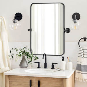 Top Trending Wall <b>Mirror</b> for Home Decor and Farmhouse Metal Frame <b>Black</b> Coated Modern Design at Wholesale Prices from India 2025 - Product Image 1