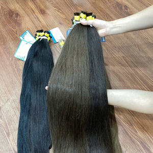 2025 meilleure vente cheveux bruts vietnamien droite en vrac Extensions de cheveux cuticule aligné couleur droite en vrac cheveux livraison directe - Product Image 3