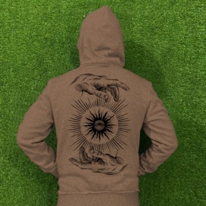 Ensemble de vêtements en molleton uni décontracté pour homme Noir Gris Combinaison à fermeture éclair Col à capuche 100% coton Doux Chaud Confortable Elastique - Product Image 3