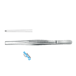 Fórceps de tejido de acero inoxidable de alta calidad 1x2 dientes delgados 16cm/6,25 "fabricante de instrumentos quirúrgicos - Product Image 4