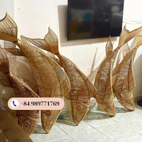 Le meilleur choix pour Lanterne Vietnam Lanterne en forme de poisson en bambou de haute qualité pour la décoration de restaurant