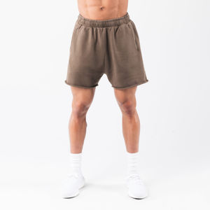 กางเกงขาสั้นออกกำลังกายของผู้ชาย2025ผ้าฝ้าย100% โลโก้พิมพ์ลายเชือกรูดกางเกงวิ่งออกกำลังกายสำหรับผู้ชาย - Product Image 3