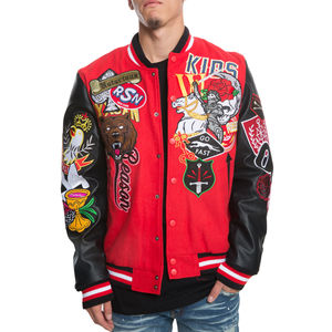 2024 hommes décontracté rétro grande taille veste en gros mince en cuir veste universitaire - Product Image 3