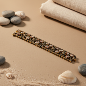 Pulsera de Diamantes Chapada en Oro para Mujer, Joyería Elegante, Regalo - Product Image 1