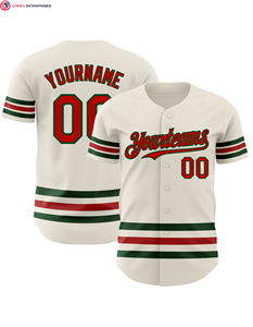 Sublimación auténtica Jersey de béisbol con botón completo personalizado negro Vintage Bandera de EE. UU. Para línea de crema de alta calidad Vintage Softball - Product Image 3