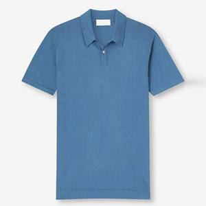 Hombres personalizados para camisas 100% algodón sólido Jersey transpirable verano suave respetuoso con el medio ambiente ropa casual - Product Image 3