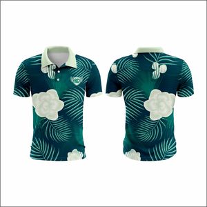 เสื้อโปโลแบบลำลองสำหรับใส่ตีกอล์ฟลายโลโก้ OEM เสื้อพลัสไซส์ผ้าเจอร์ซีย์พิมพ์ลายดอกไม้แบบแห้งดั้งเดิมระบายอากาศได้ดี - Product Image 4