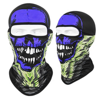 Balaclava intégrale coupe-vent, respirante, à séchage rapide, extensible, pour ski, pêche, cyclisme, plage, 100% polyester, masque de sport par sublimation