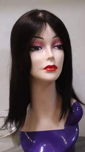 Perruque en Cheveux Humains avec Base en Soie - 20 Pouces - Cheveux Remy Indiens - 220g - Fabriqué en Inde - Product Image 4