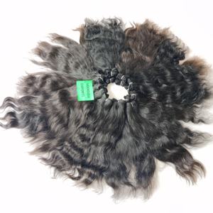 100% Cuticle Aligned Machine Double Weft Wavy Virgin Color <b>Black</b> Natural Bundles Temple Human Indian <b>Hair</b> <b>Extensions</b> - Product Image 2