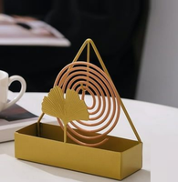 Zeilboot Ontwerp Gouden Spoelstandaard Handgemaakte Decoratieve Metalen Houder Voor Thuiskantoor Keuken En Dagelijks Organizer Gebruik