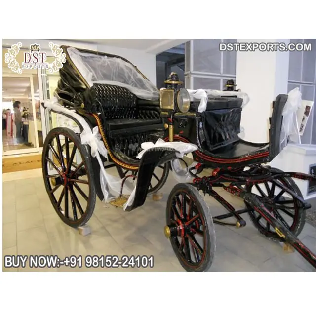Inglês turing preto antigo cavalo desenhado carro vintage antigo cavalo chariot para equitação vitoriano cavalo carro para impressões