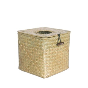 กล่องใส่กระดาษทิชชู่ทำจากหญ้าทะเล กล่องเก็บของทำมือ เป็นมิตรกับสิ่งแวดล้อม ของตกแต่งบ้านจากธรรมชาติ ขายส่งจากเวียดนาม - Product Image 1