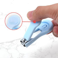 Mini coupe-ongles personnalisable le plus vendu en acier au carbone couleur bonbon sans danger pour les doigts des enfants et les orteils avec logo personnalisé
