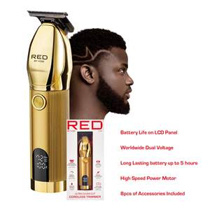 Tondeuse à cheveux et à barbe sans fil professionnelle pour hommes, étanche, rechargeable, avec écran LCD, lame de précision, batterie - Product Image 1
