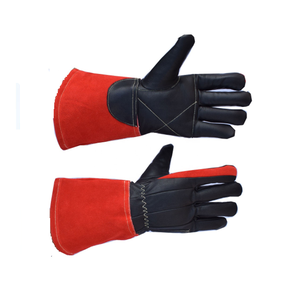 Gants de soudage Tig vendre des gants de travail cuir de vachette de haute qualité résistant à la chaleur protection peau de chèvre argon sécurité - Product Image 2