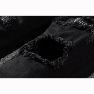 กางเกงยีนส์ขาตรงของผู้ชายกางเกงยีนส์วินเทจซักได้ตามต้องการ - Product Image 5