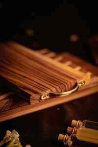 Bandejas elegantes de madera de mango pulida a mano para cocina y uso diario en diseños rectangulares para casas modernas y decoración - Product Image 4