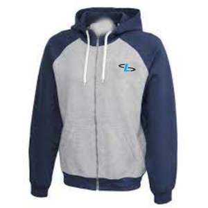 เสื้อมีฮู้ดสำหรับผู้ชายเสื้อผ้ามีซิปพิมพ์ลายโลโก้แบบกำหนดเอง - Product Image 1