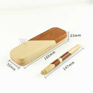 Rotuladores de madera con logotipo personalizado conjunto de bolígrafos, gran ofe - Product Image 5