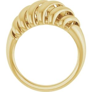 Stuller 14KY Fashion <b>Ring</b> <b>Dome</b> Design with 5206:765561P Series Elegant and Stylish - Product Image 2