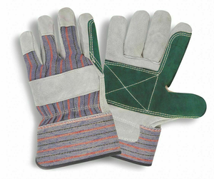 Guantes DE TRABAJO resistentes de cuero Partido de grado A industriales al por mayor guantes duraderos EN420 para uso laboral de seguridad en la construcción - Product Image 1