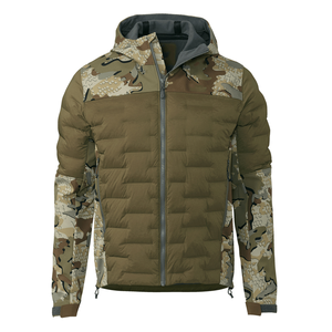 Chaqueta de caza acolchada de invierno ajustada para hombre con diseño transpirable de mezcla de algodón y poliéster - Product Image 1