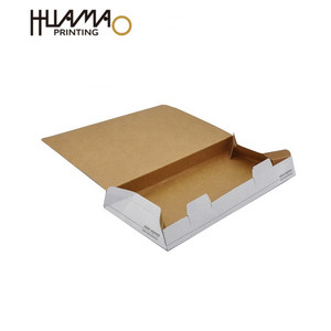 Caja de embalaje plegable plana impresa a todo color con estructura de fondo automático para envío de lentes de contacto y gafas de óptica. - Product Image 2