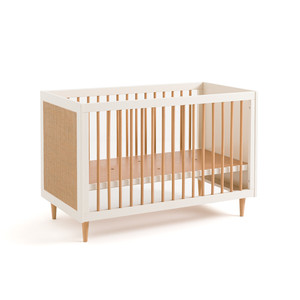 Cuna de Bebé Dodo Cuna de Bebé Fabricada En Madera de Caoba Alta Calidad Con Madera Natural y color blanco para salón. - Product Image 4